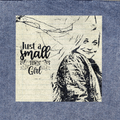 Just a Small Town Girl Oversized Women's DTG Denim Jacket