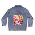 Choose to Shine Fashion Collage Oversized Women's DTG Denim Jacket