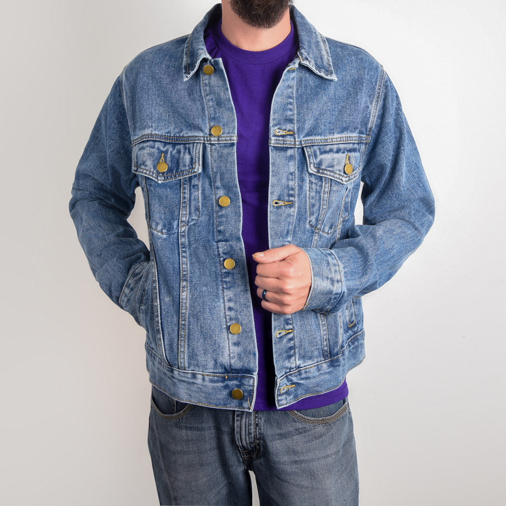Hot Rod Muscle Car Men's DTG Denim Jacket
