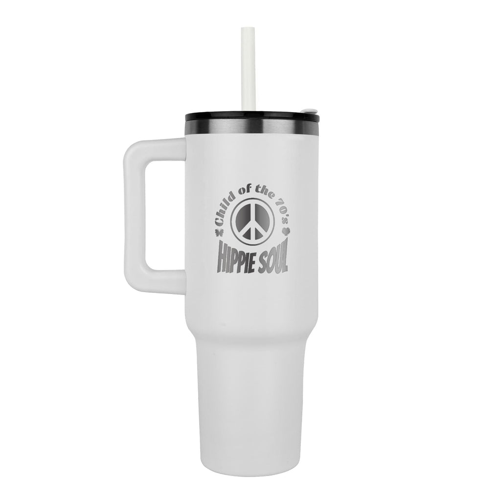 Child of the 70's Hippie Soul Pinnacle 40oz Engraved Tumbler