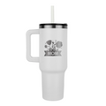 Mom with Flowers Engraved Pinnacle 40 oz Tumbler