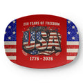 250 Years of Freedom United States 10" x 14" Oval Serving Platter