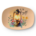 Be the Light Faith Based 10" x 14" Oval Serving Platter