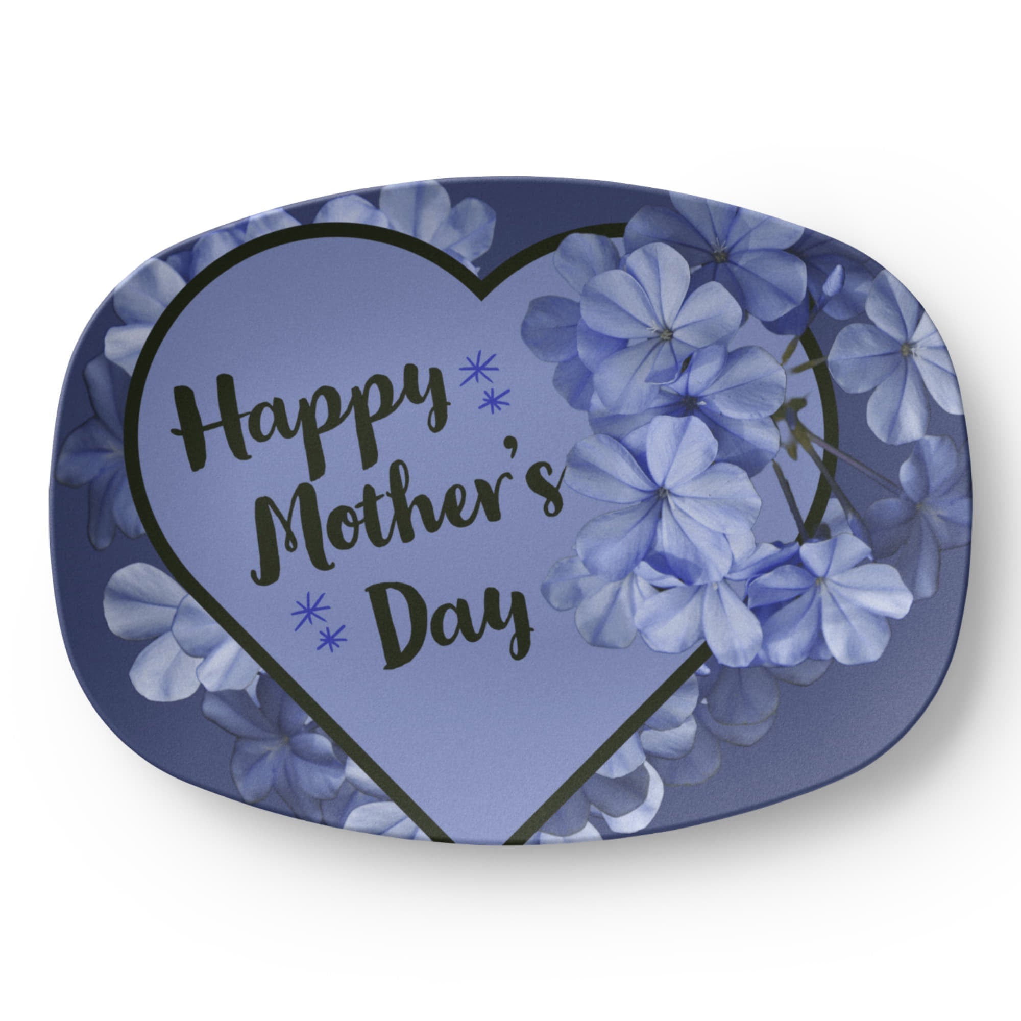 Lavender Happy Mother's Day 10" x 14" Oval Serving Platter