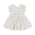 short sleeve twirl dress | bunnies