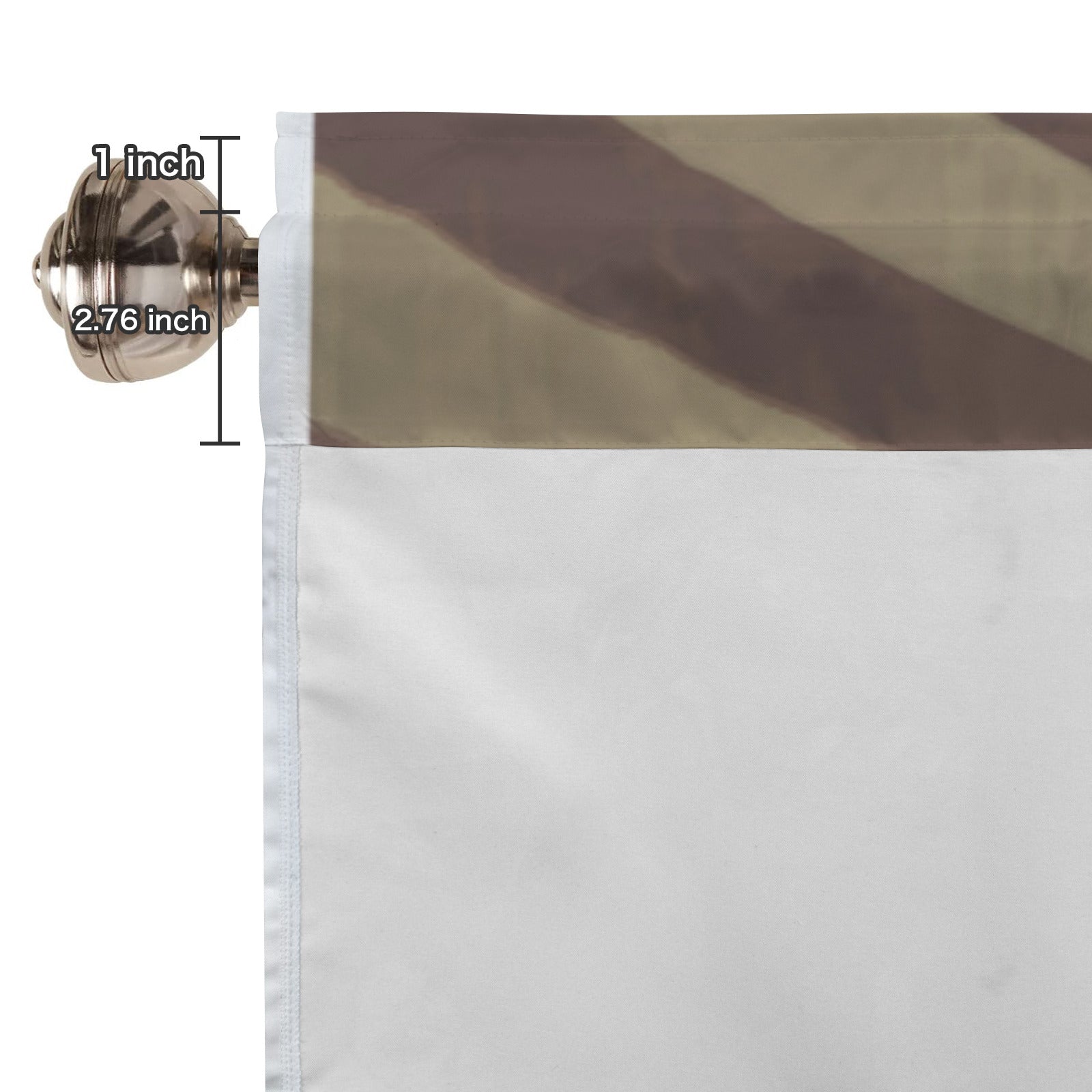 3d USA Flag Window Curtain Valance - 60"x18"