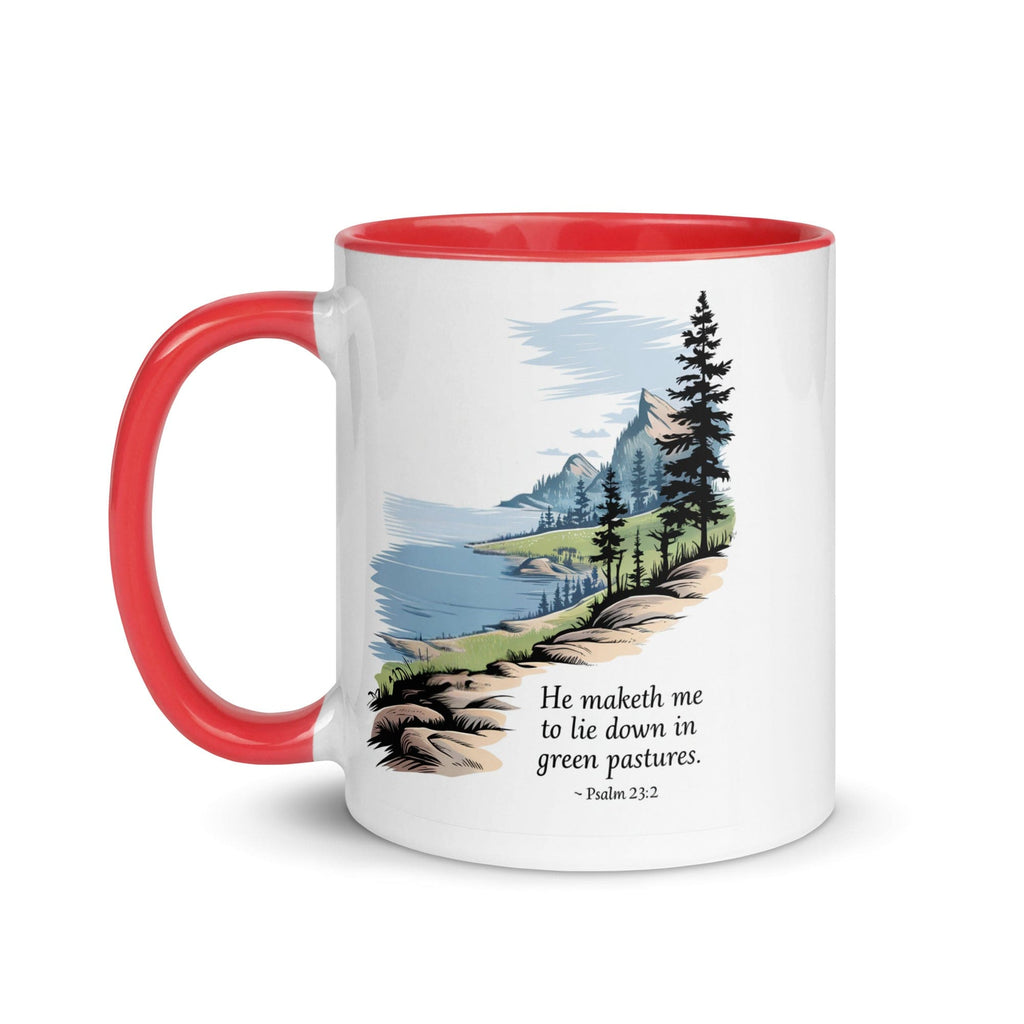 Ceramic Mug Gift Mug - Green Pastures | Inspirational Print