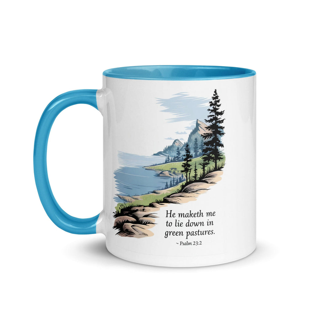 Ceramic Mug Gift Mug - Green Pastures | Inspirational Print