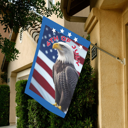 4th of July Garden Flag 28" x 40"（Made in USA）