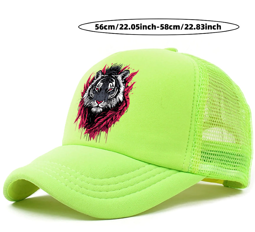 Tiger Design Colorful Trucker's Cap
