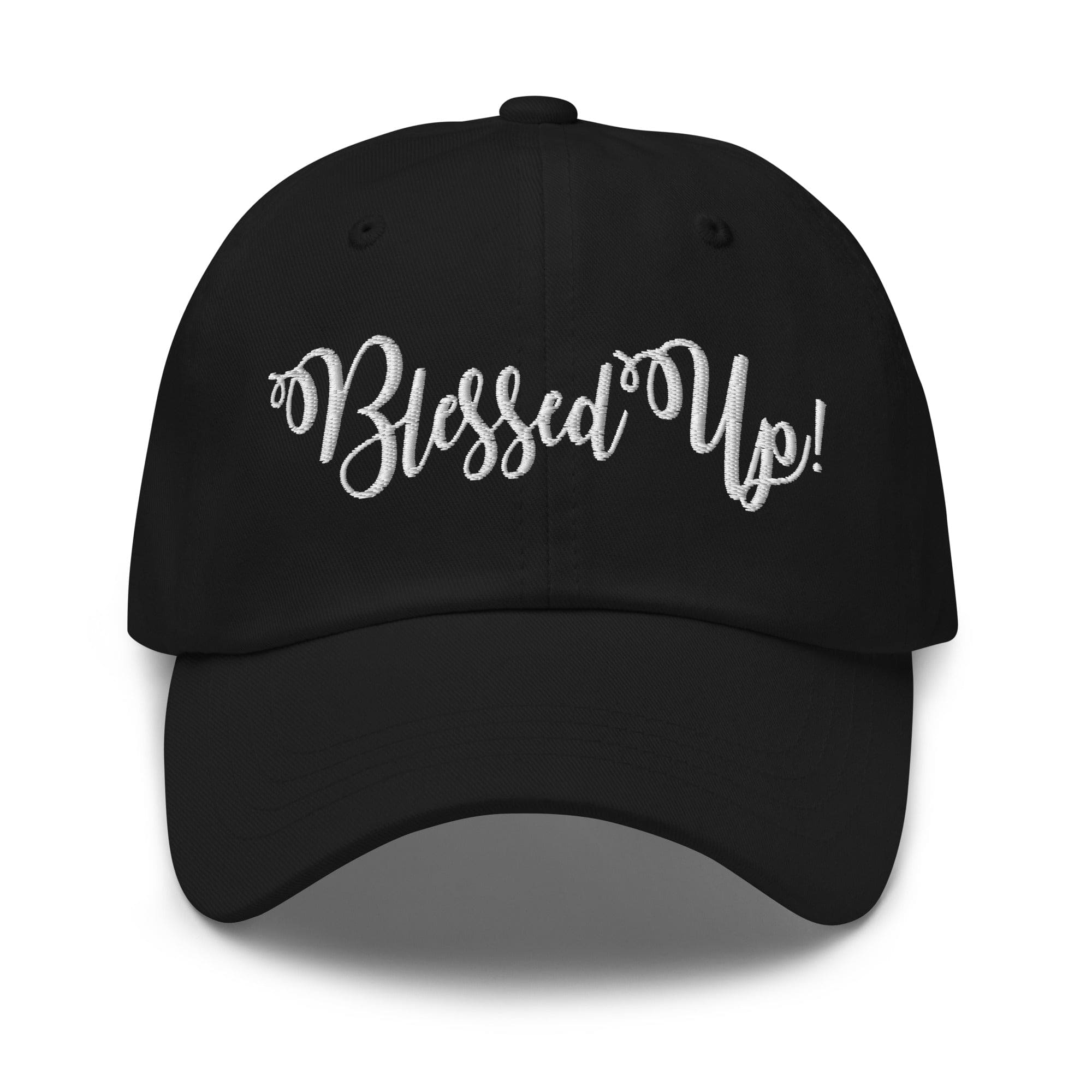 Embroidered Adjustable Baseball Cap - Blessed Up - F/b