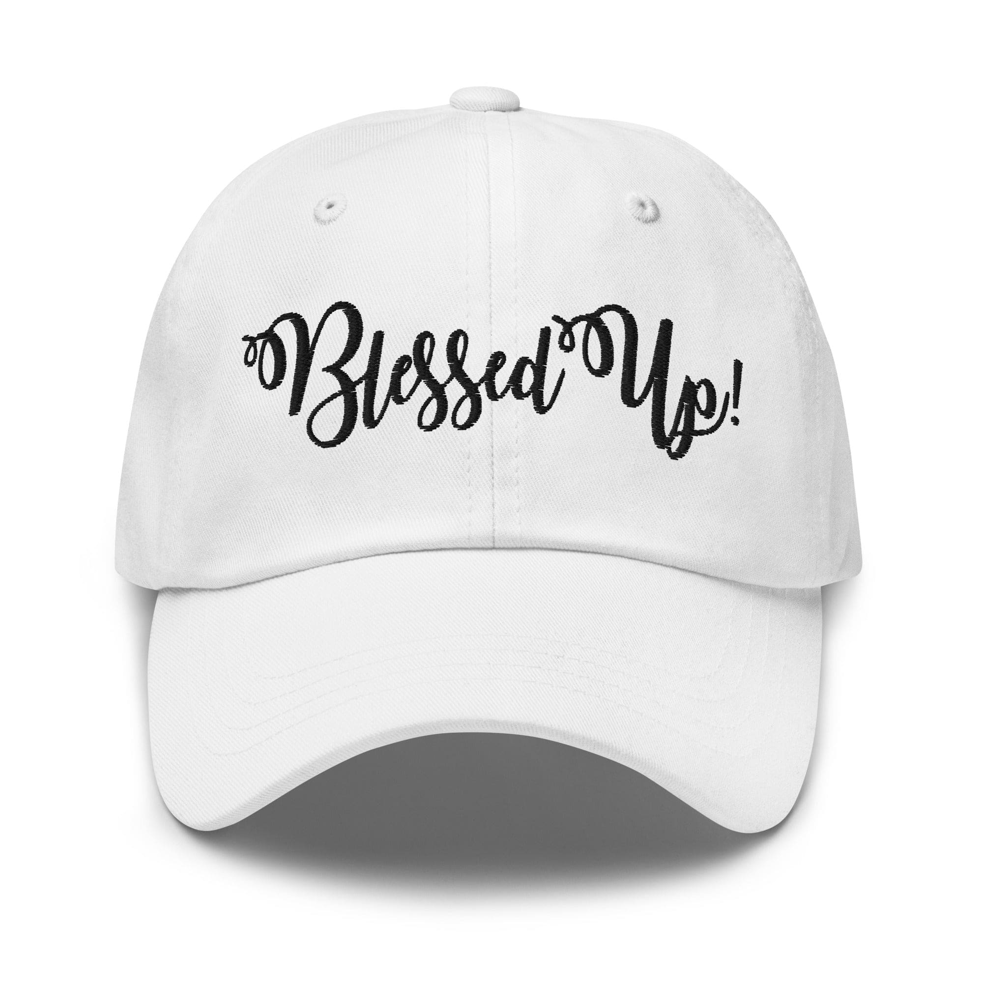 Embroidered Adjustable Baseball Cap - Blessed Up - F/b