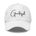 Embroidered Adjustable Baseball Cap - Grateful - F/b
