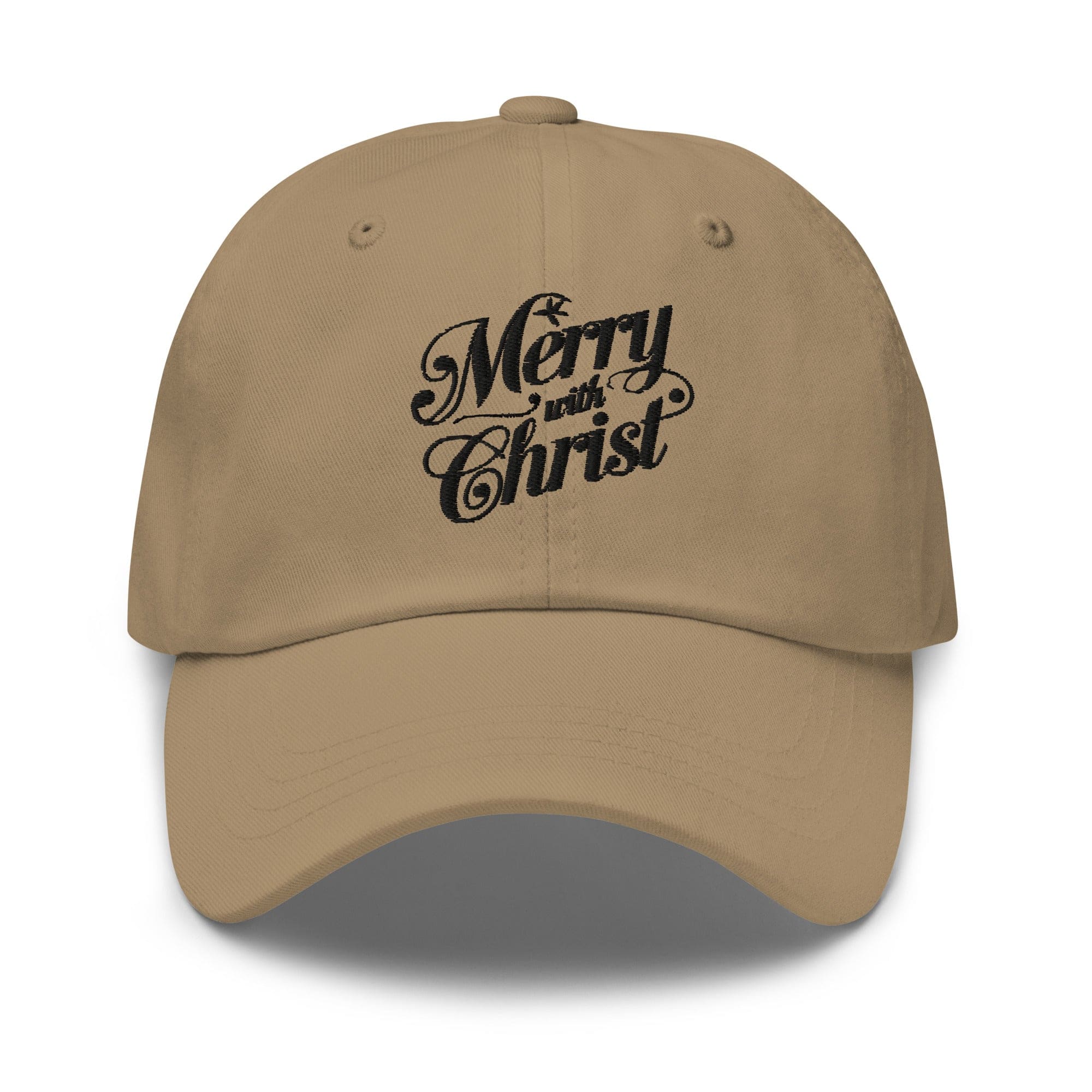Embroidered Baseball Cap - Adjustable - Merry with Christ