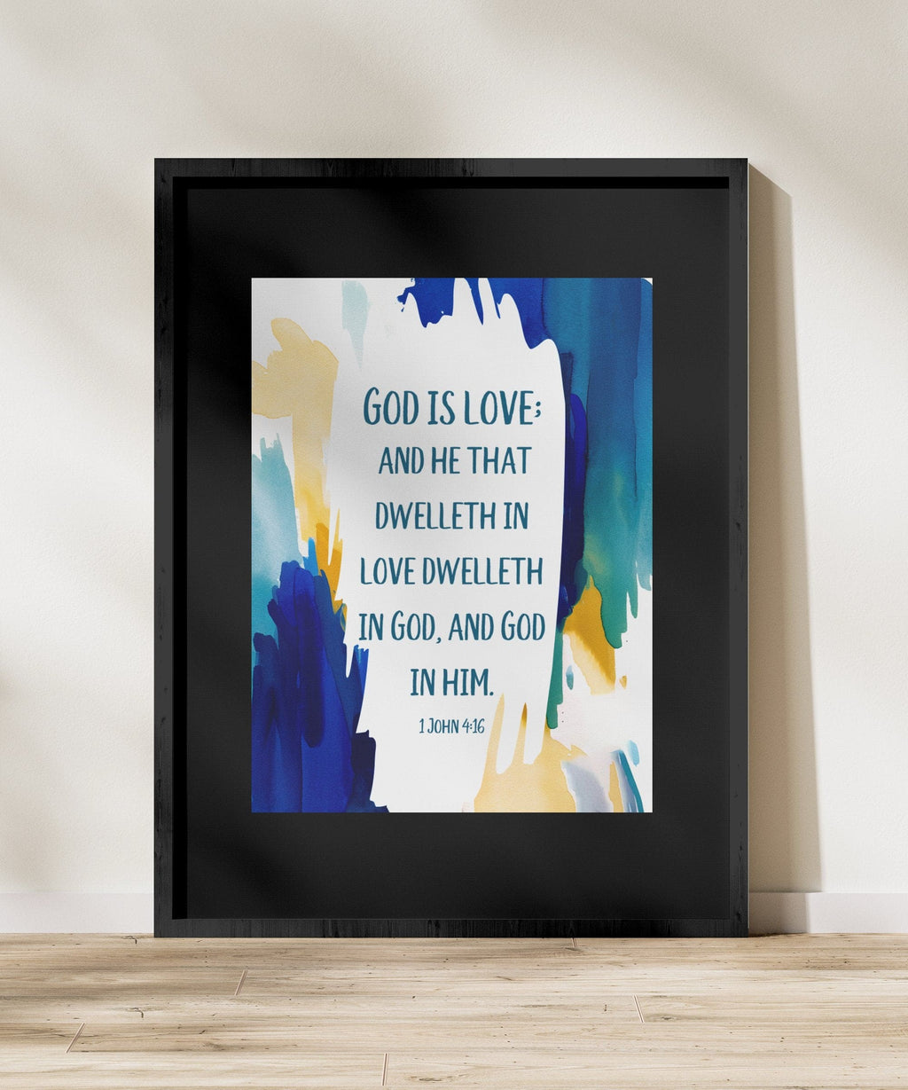 Wall Decor - Giclee Poster Art Print - God is Love