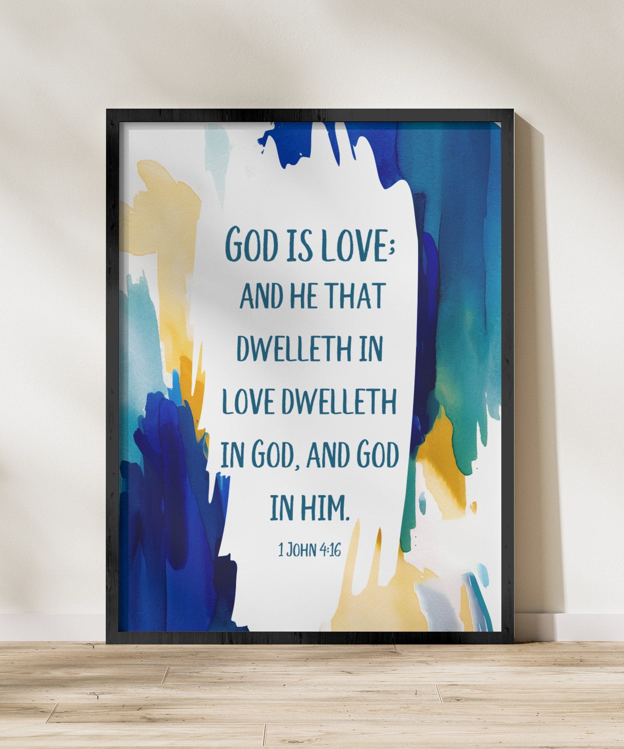 Wall Decor - Giclee Poster Art Print - God is Love