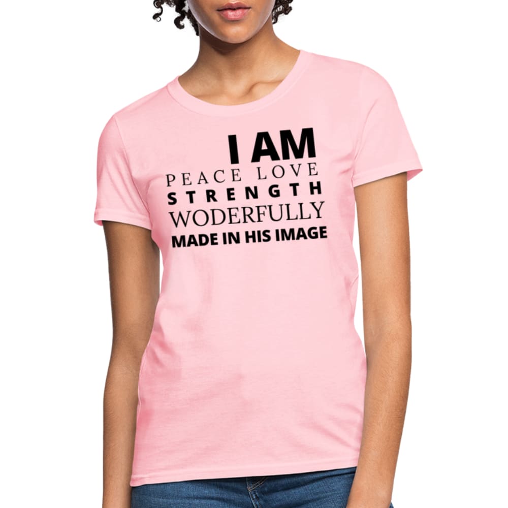 Graphic T-shirt - i am Peace Love Strength and Wonderfully Made Tee
