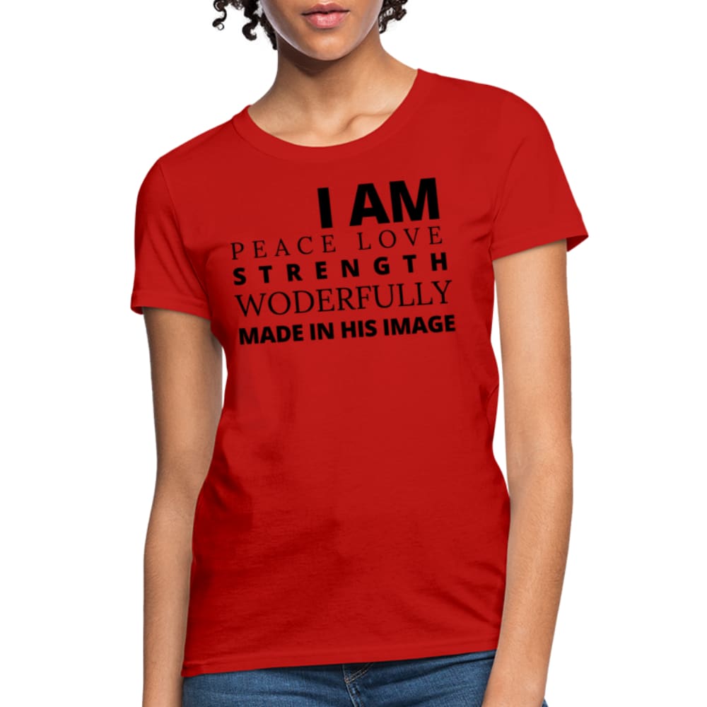 Graphic T-shirt - i am Peace Love Strength and Wonderfully Made Tee