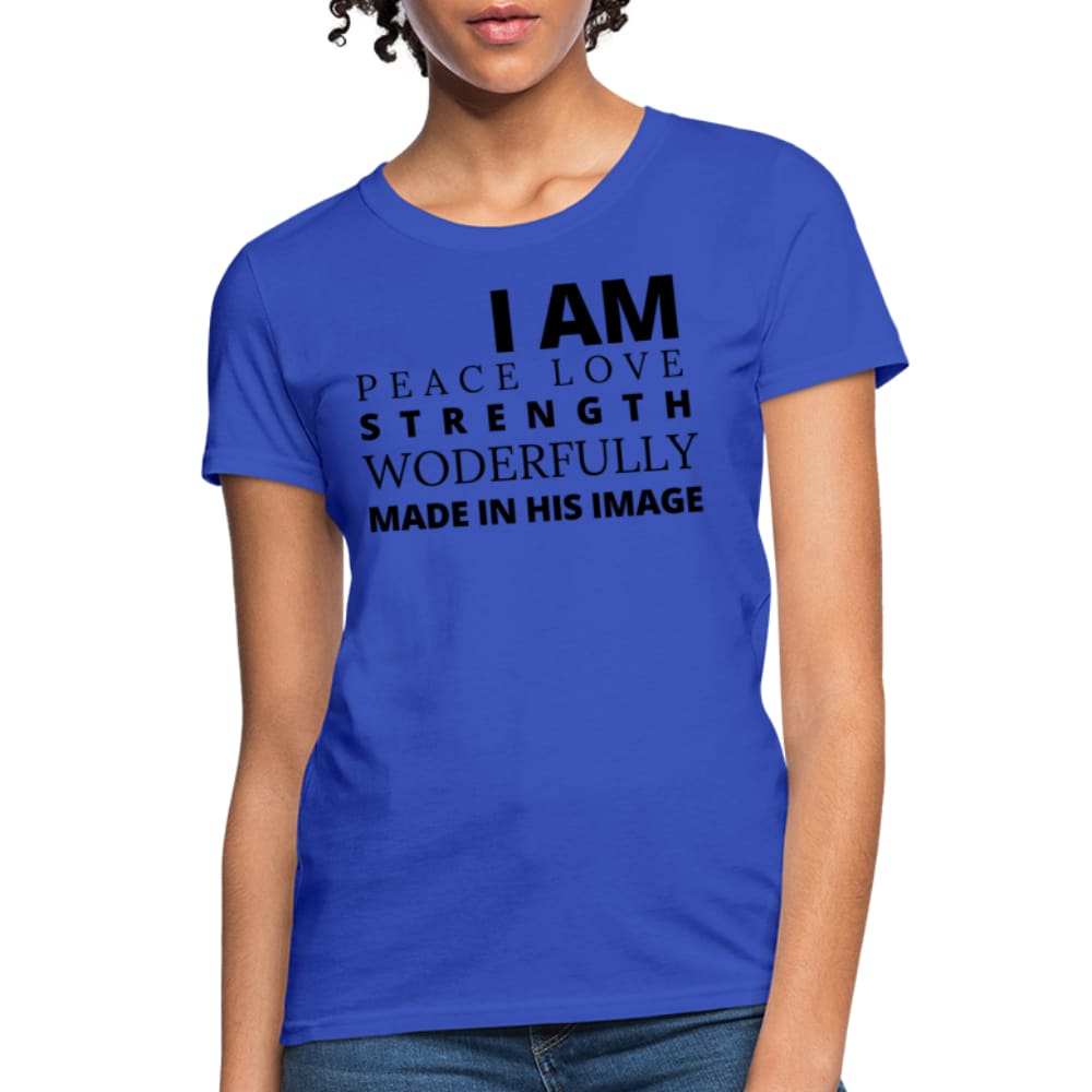 Graphic T-shirt - i am Peace Love Strength and Wonderfully Made Tee