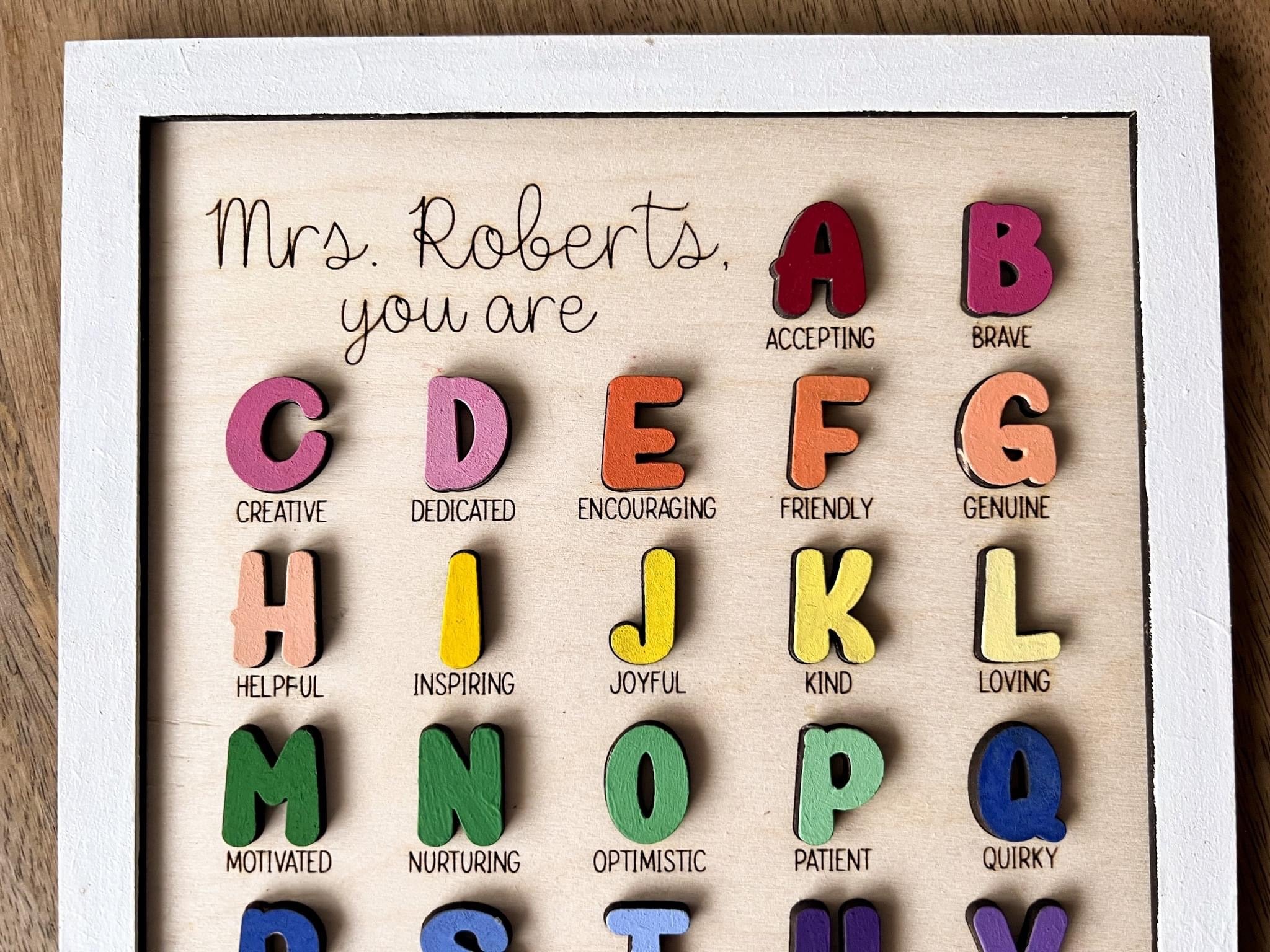"Teacher" You are.....