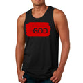 Mens Fitness Tank Top Graphic T-shirt All Glory Belongs to God - Red