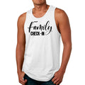 Mens Fitness Tank Top Graphic T-shirt Family Check-in Illustration