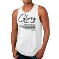Mens Fitness Tank Top Graphic T-shirt Glory - Christian Inspiration