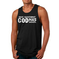 Mens Fitness Tank Top Graphic T-shirt have Questions God has Answers