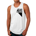 Mens Fitness Tank Top Graphic T-shirt Peace and Love Print