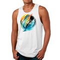 Mens Fitness Tank Top Graphic T-shirt Strength in Faith - Courage