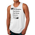 Mens Fitness Tank Top Graphic T-shirt the Kingdom the Power the Glory
