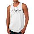 Mens Fitness Tank Top Graphic T-shirt the Lord is my Strength Print