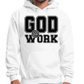 Mens Graphic Hoodie God @ Work Print