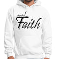 Mens Graphic Hoodie Inspire Faith Black Print