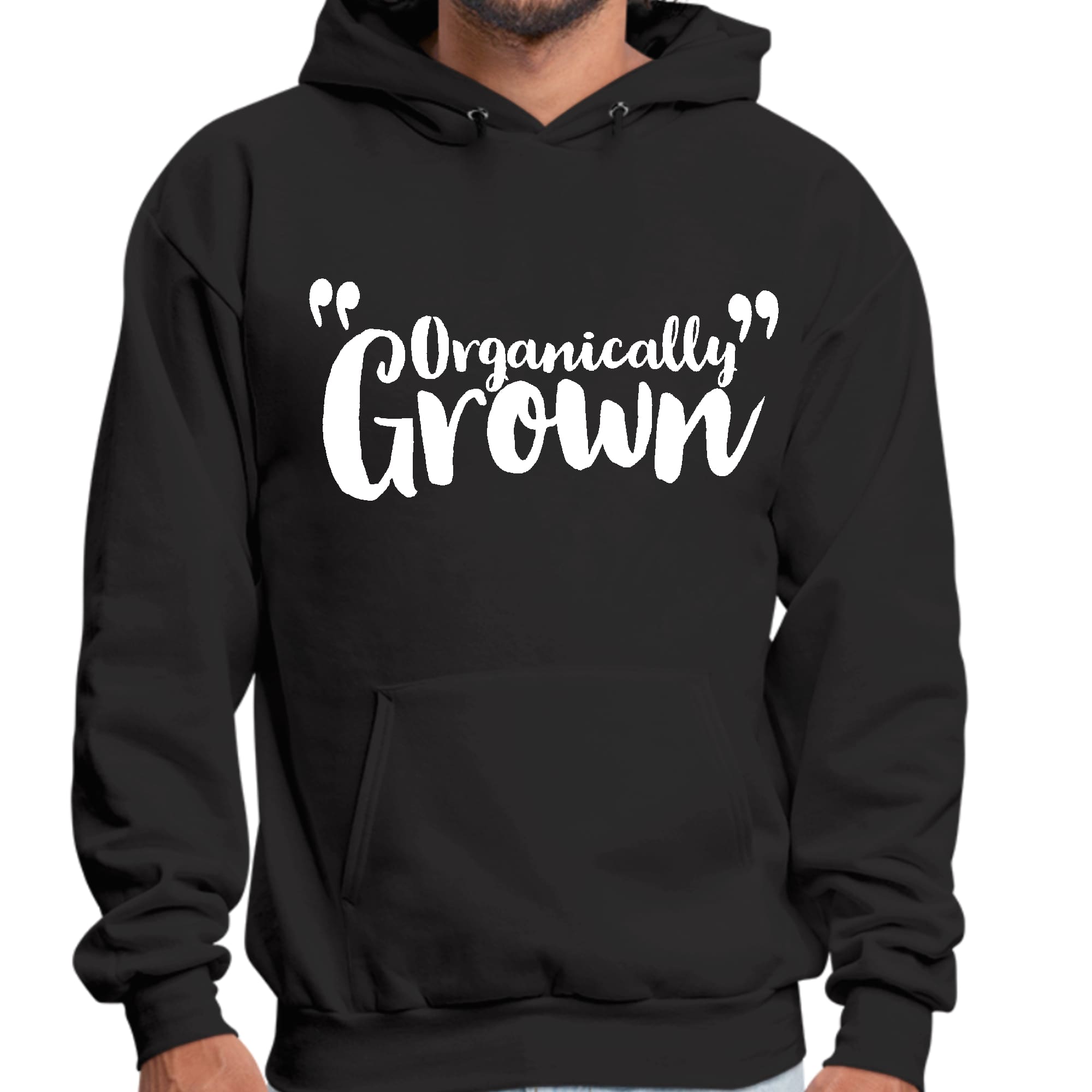 Mens Graphic Hoodie Organically Grown - Affirmation Inspiration