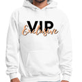 Mens Graphic Hoodie Vip Exclusive Black and Beige - Affirmation