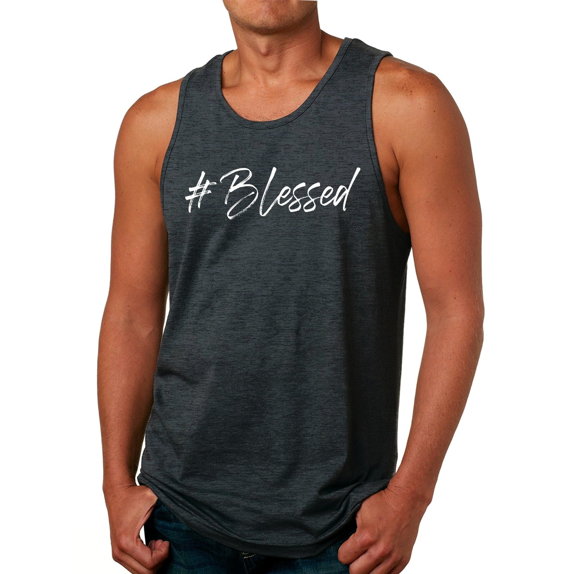 Mens Graphic Tank Top #blessed