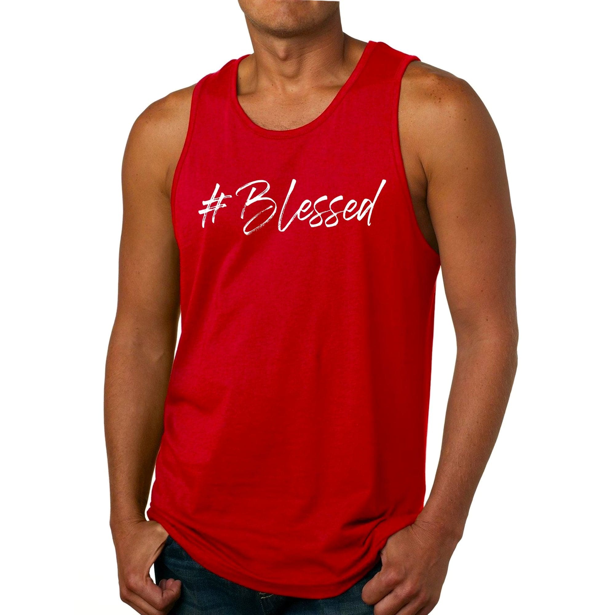 Mens Graphic Tank Top #blessed