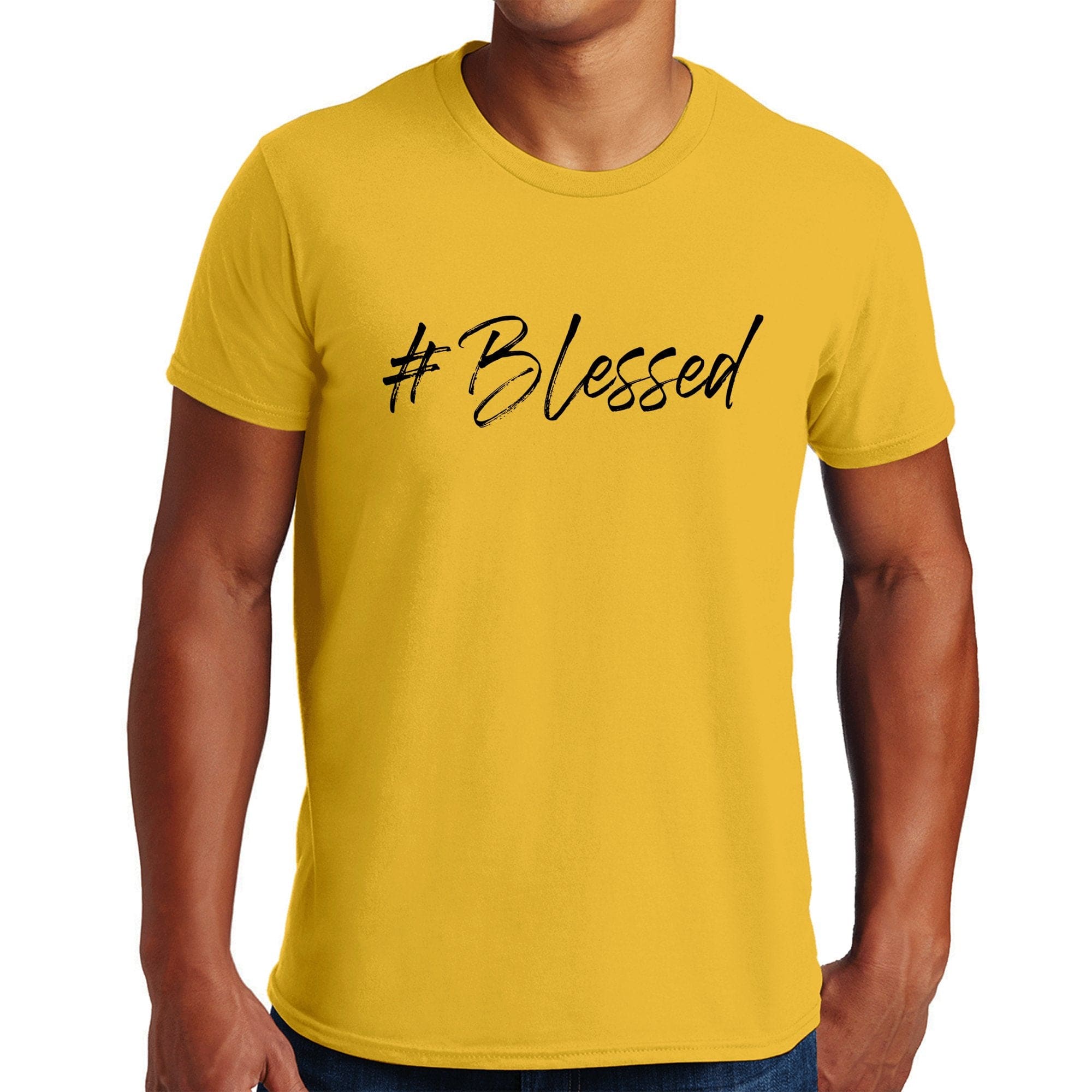 Mens Short Sleeve Graphic T-shirt #blessed