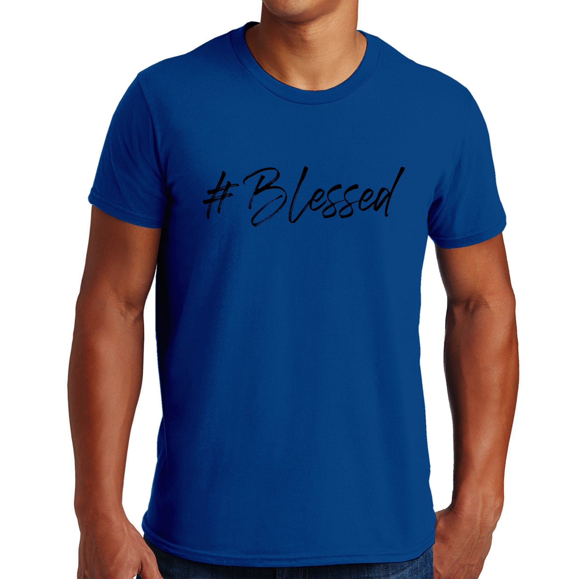 Mens Short Sleeve Graphic T-shirt #blessed
