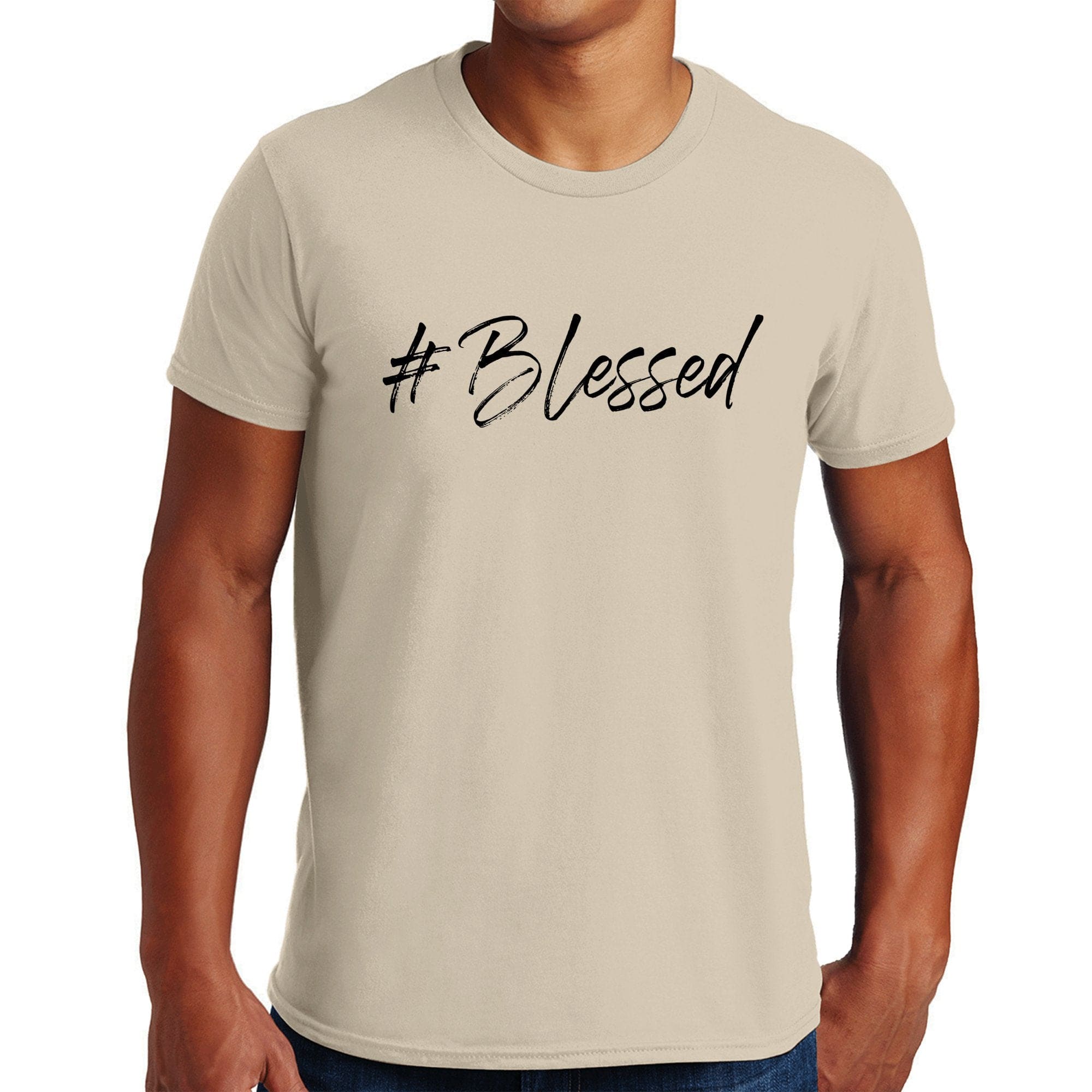 Mens Short Sleeve Graphic T-shirt #blessed