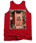 5 Star Rated Rustic Outhouse with Wreath - Tank Top