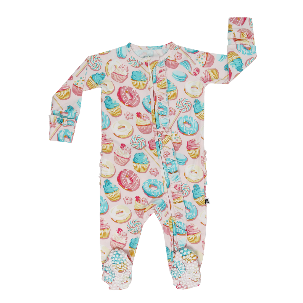 Sweet Tooth Ruffle Footie