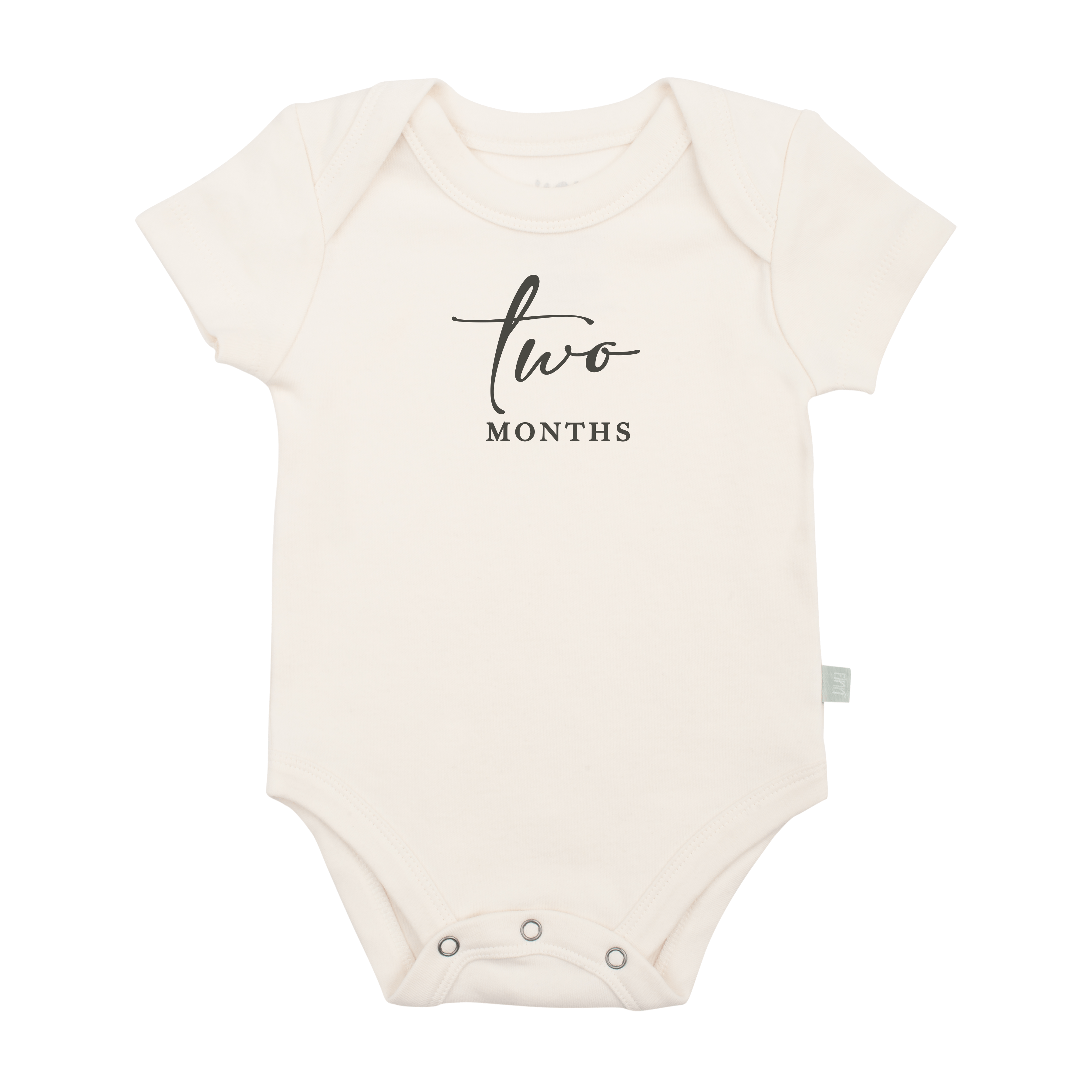 graphic bodysuit | two months milestone charcoal