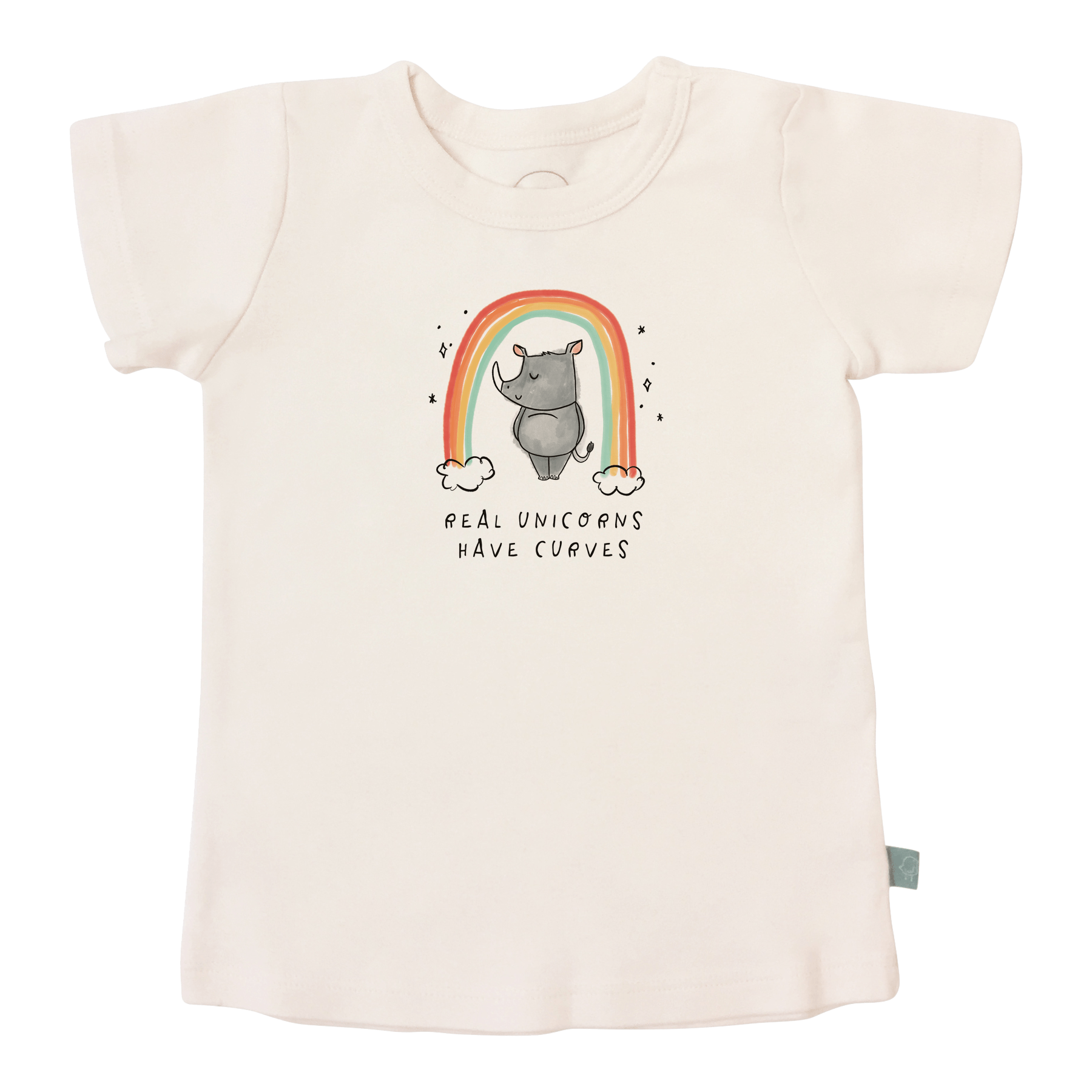 graphic tee | unicorn curves