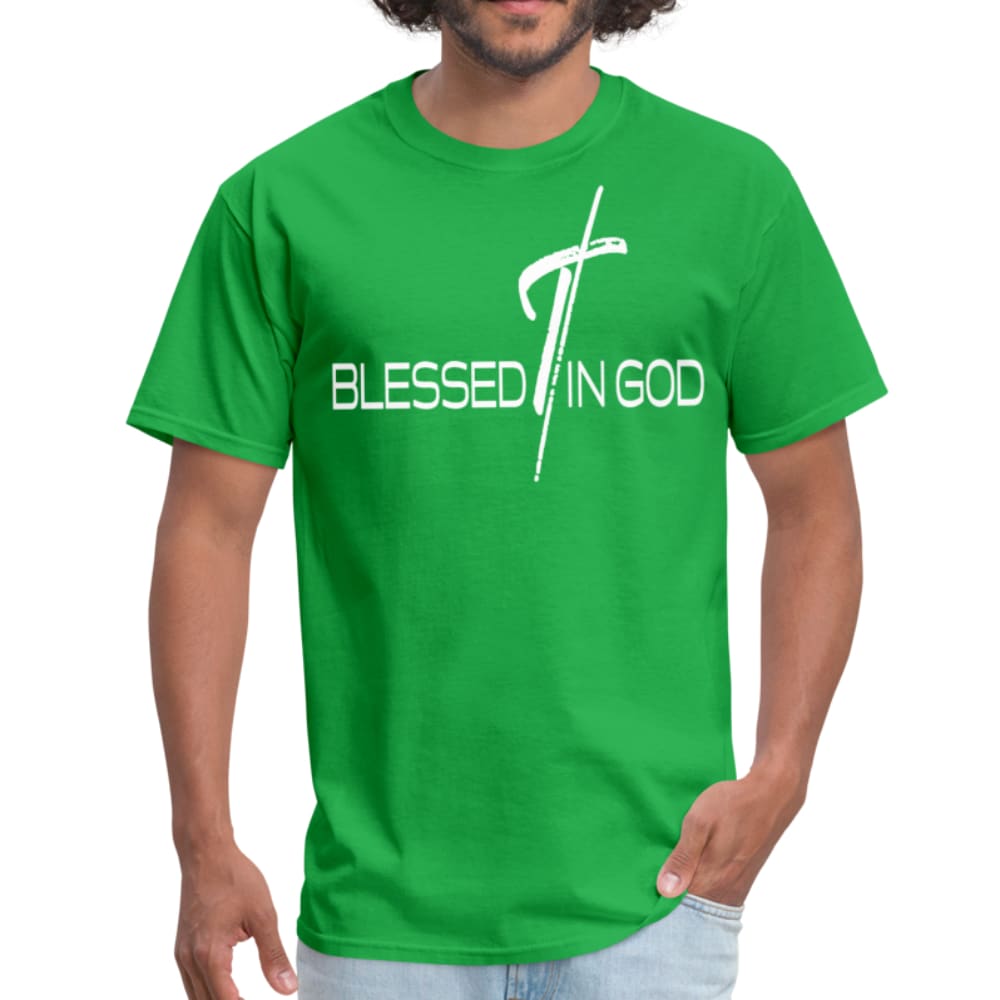 Mens Tee - Blessed in God Print