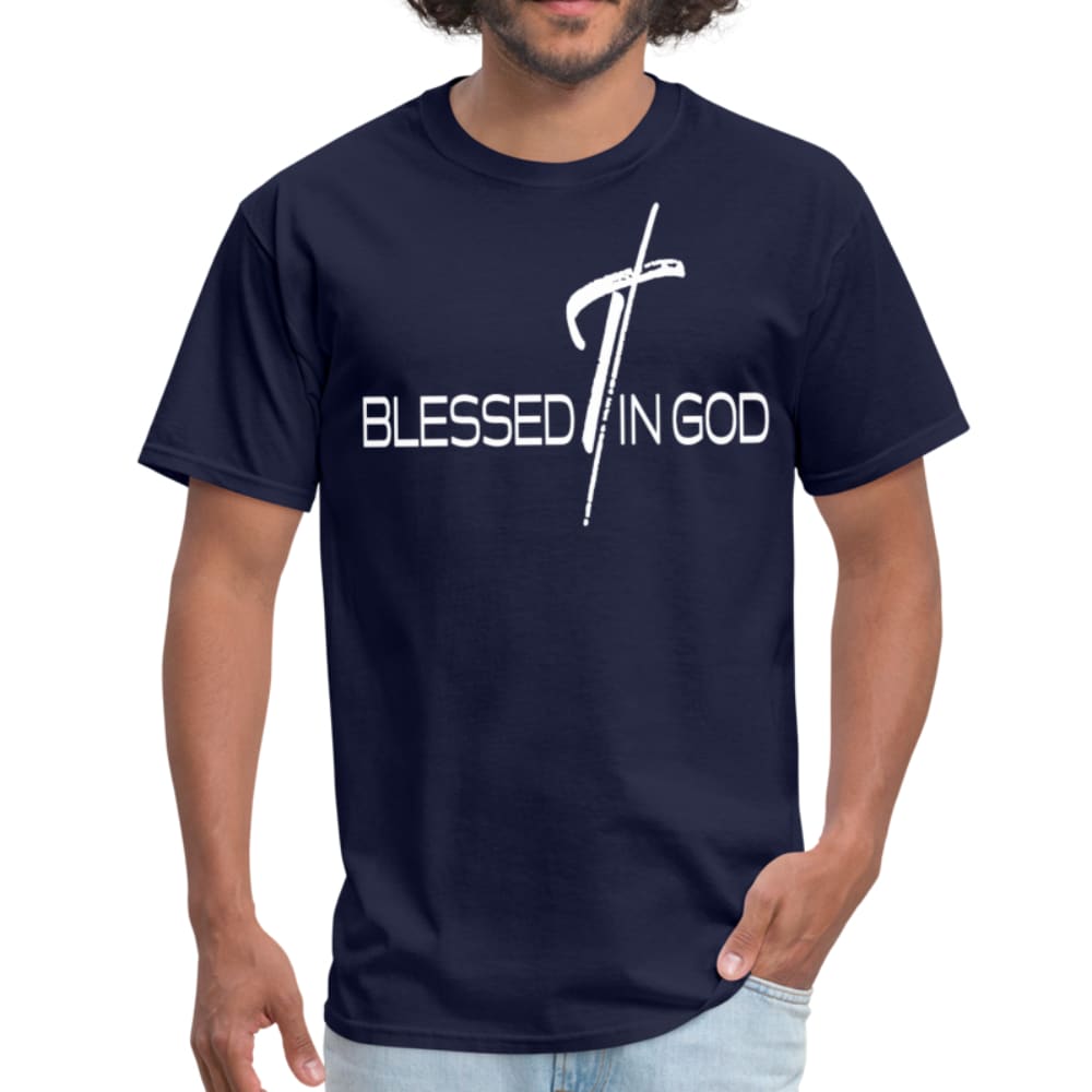 Mens Tee - Blessed in God Print