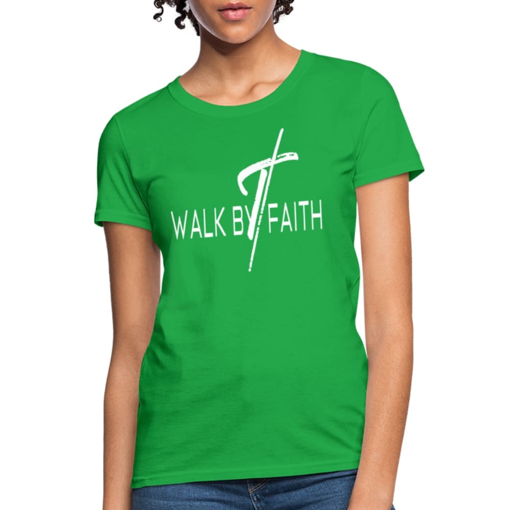 Womens Graphic T-shirt - Walk by Faith Tee