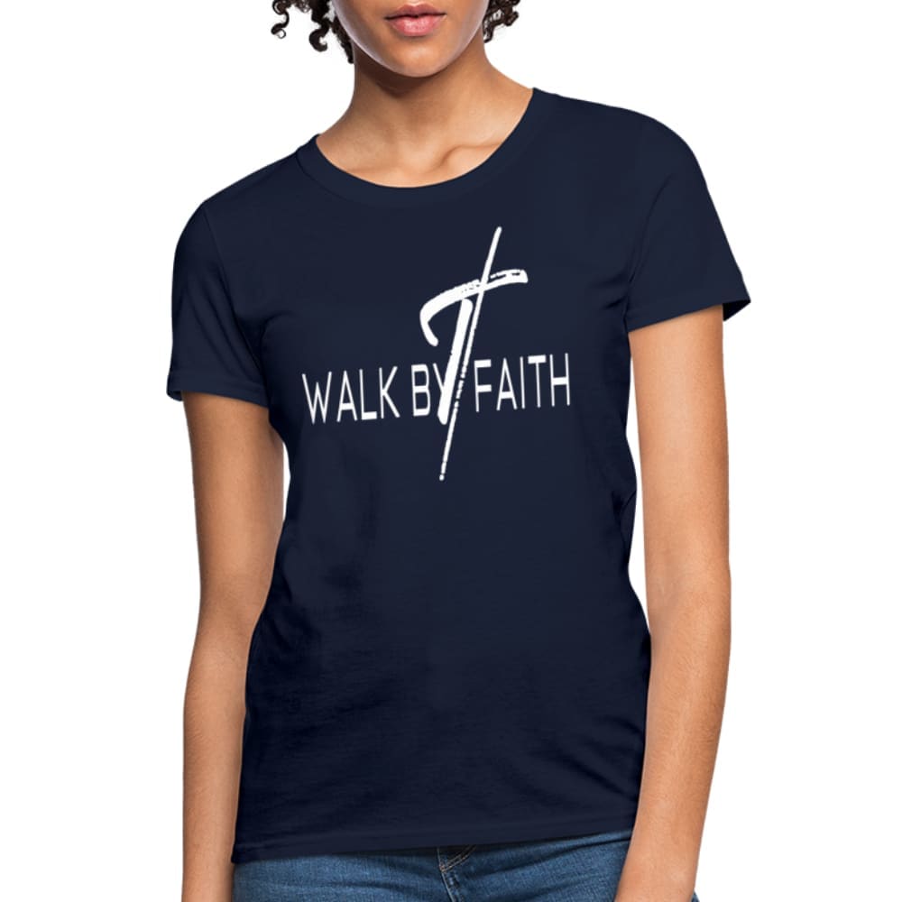 Womens Graphic T-shirt - Walk by Faith Tee