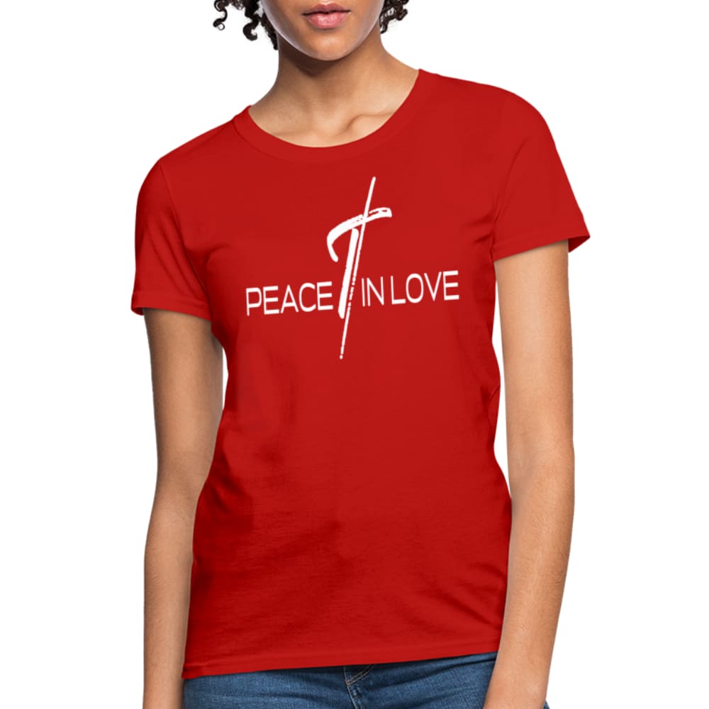 Womens T-shirt - Peace in Love Tee